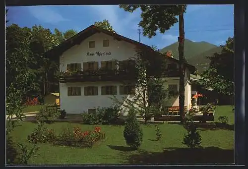 AK Ramsau-Berchtesgaden, Hotel Haus Alpenland, Reschenweg 14
