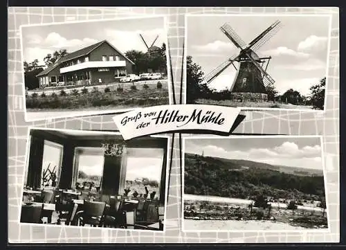 AK Lathen, Gasthof Hilter Mühle, Windmühle