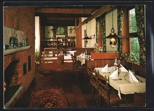 AK Molbergen, Restaurant Gut Stedingsmühlen, Innenansicht