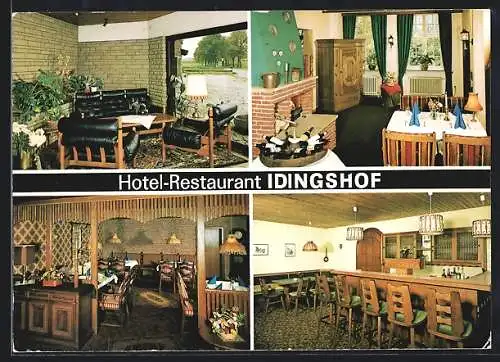 AK Bramsche, Hotel-Restaurant Idingshof, Innenansichten