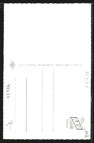 AK Menslage, Ortsansicht, Strassenpartie