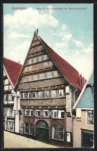 AK Osnabrück, Haus in der Bierstrasse im Renaissance-Stil