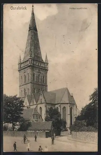 AK Osnabrück, Ansicht der Katharinenkirche