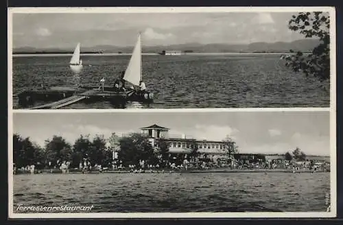 AK Ottmachau, Blick auf das Terrassenrestaurant