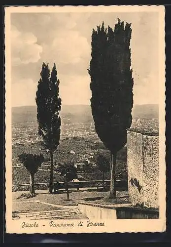 AK Firenze, Fiesole, Panorama di Firenze