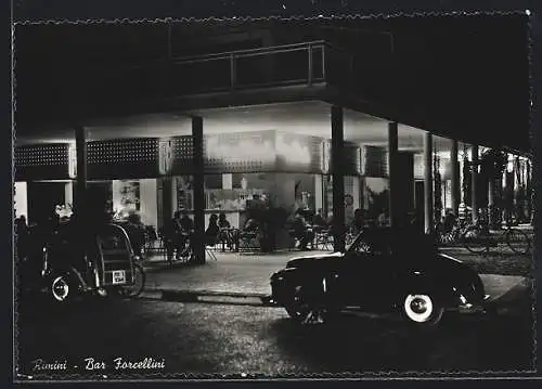 AK Rimini, Bar Forcellini bei Nacht