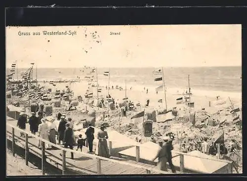 AK Sylt-Westerland, Badegäste am Strand