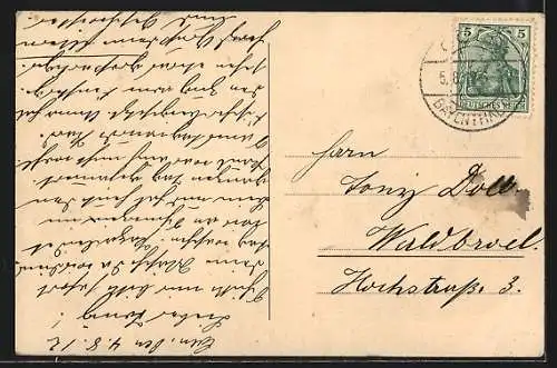 AK Köln a. Rh., Totalansicht mit Dampfer und Dom