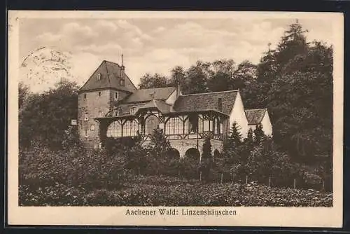 AK Aachen, Linzenshäuschen im Aachener Wald