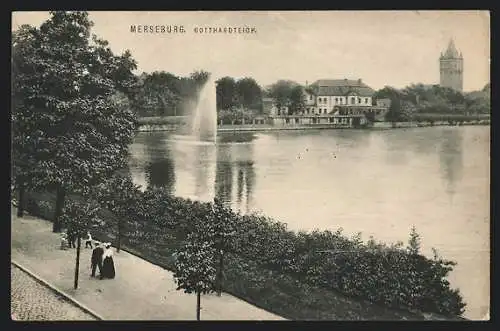 AK Merseburg, Partie am Gotthardteich