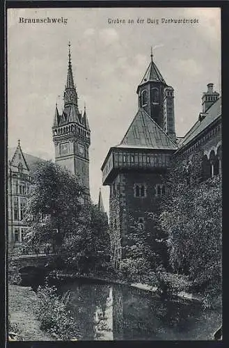 AK Braunschweig, Graben an der Burg Dankwarderode