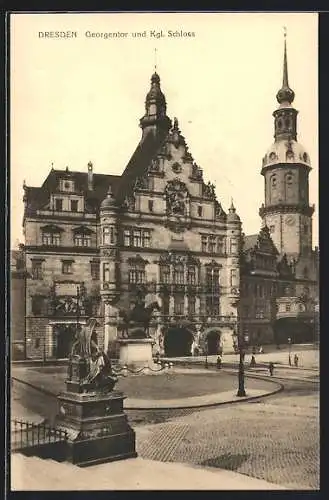 AK Dresden, Georgentor und Königliches Schloss