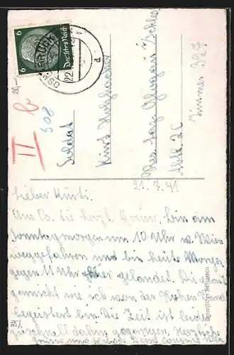 AK Osnabrück, Dom mit Strassenpartie