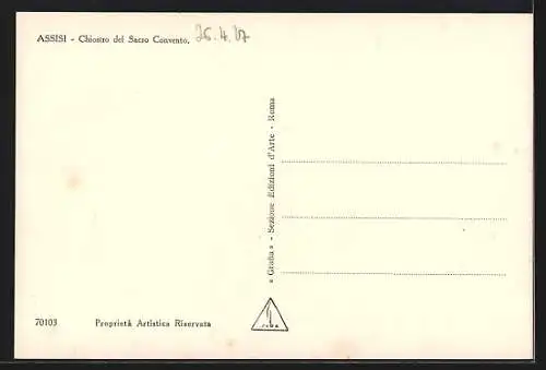 AK Assisi, Chiostro del Sacro Convento