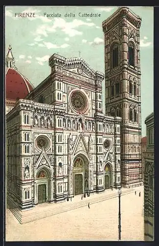 Künstler-AK Firenze, Facciata della Cattedrale