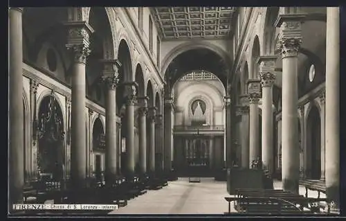 AK Firenze, Chiesa di S. Lorenzo - interno