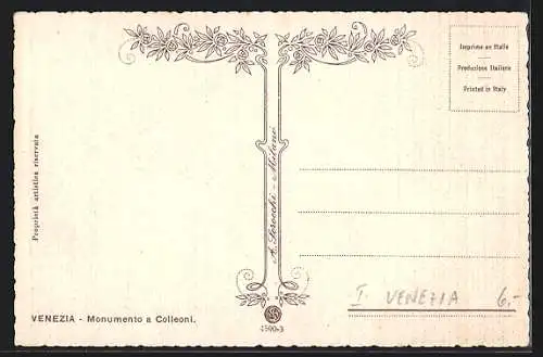 AK Venezia, Monumento a Colleoni