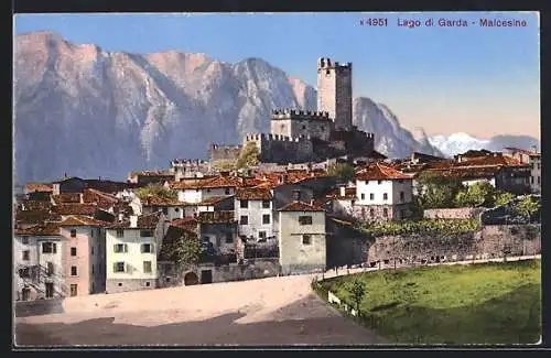 AK Malcesine, Blick zum Ort