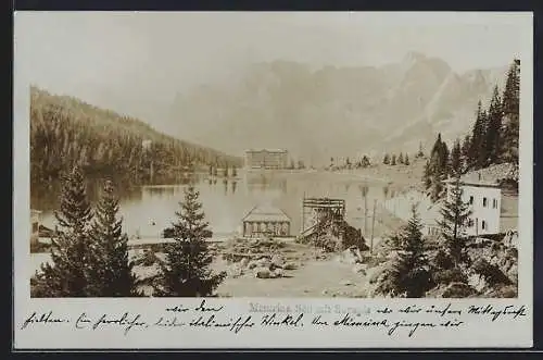 AK Misurina, Misurina See mit Sorapis