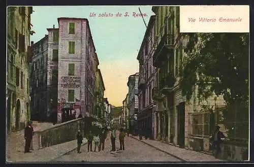 AK San Remo, Via Vittorio Emanuele