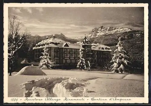 AK Cortina d`Ampezzo, Maestoso Albergo Miramonti