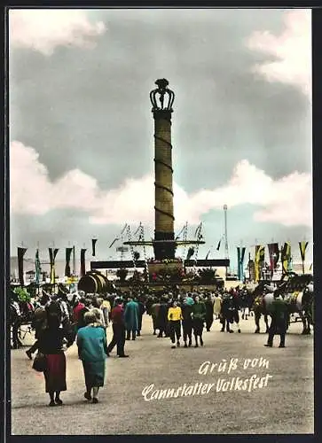 AK Cannstatt, Fruchtsäule auf dem Volksfest