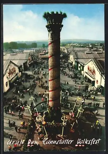 AK Cannstatt, Ansicht der Fruchtsäule vom Volksfest