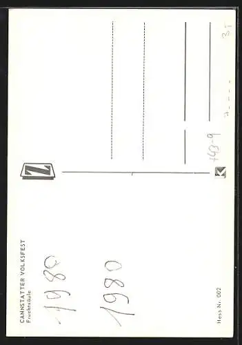 AK Cannstatt, Ansicht der Fruchtsäule vom Volksfest