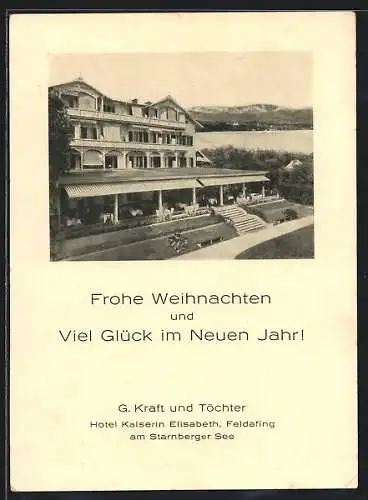 AK Feldafing am Starnberger See, Hotel Kaiserin Elisabeth von G. Kraft und Töchter