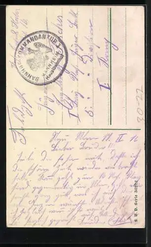 AK Fahnen vom Deutschen Reich, Der Gott der Eisen wachsen liess