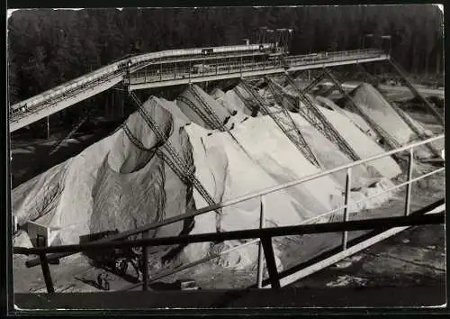 Fotografie Gaida, Ottendorf-Okrilla, Ansicht Ottendorf-Okrilla, Bergbau / Bergwerk, Halde für Kiessand