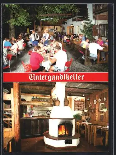 AK Algund /Forst, Imbisstube-Restaurant Untergandl-Keller, Brauhausstrasse 21