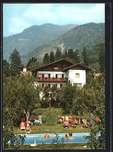 AK Algund b. Meran, Garni-Pension Fröhlich-Hof, Bes. Fam. Pichler, Mitterplars 22