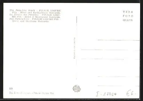 AK Finale Ligure, Pia, Albergo-Ristorante Concardo