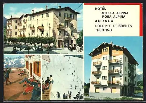 AK Andalo /Dolomiti di Brenta, Hotel Stella Alpina, Rosa Alpina