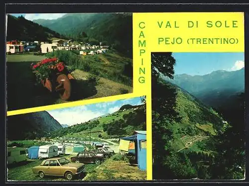 AK Pejo /Trentino, Campingplatz Sonnental im Naturschutzpark des Stelvio