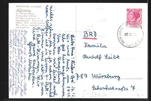 AK St. Jakob /Ahrntal, Weinstube und Garni Alpenrose