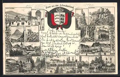 AK Ulm / Donau, Teilansicht, Hirsau, Hohenstaufen