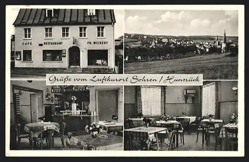 AK Sohren /Hunsrück, Café-Restaurant Fritz Wickert