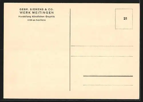 AK Meitingen, Graphitwerk Meitingen der Gebr. Siemens & Co.