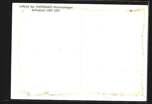 AK Hannover, Hanomag-Werksanlagen aus der Vogelschau