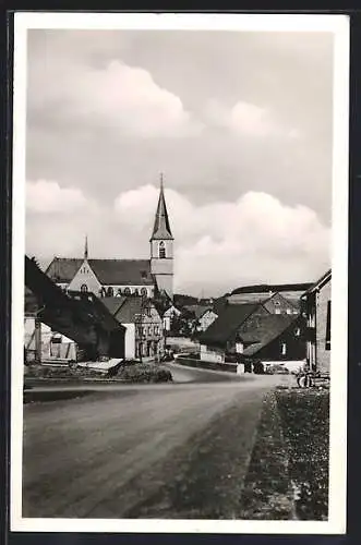 AK Sohren /Hunsrück, Ortspartie mit Kirche