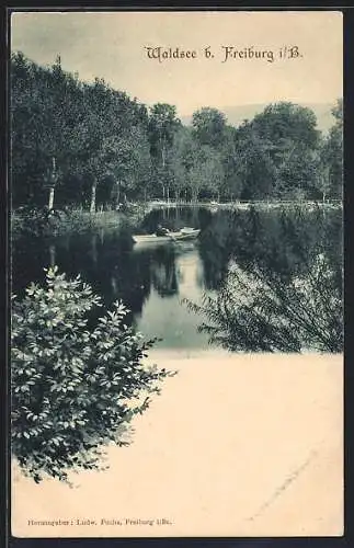 AK Freiburg i. B., Waldsee, Ruderpartie