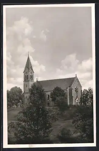 AK Fachsenfeld /Württ., Kath. Pfarrkirche Herz Jesu