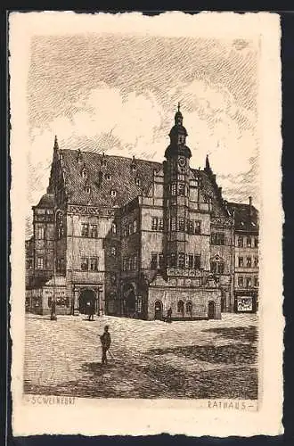 Künstler-AK Schweinfurt, Das Rathaus