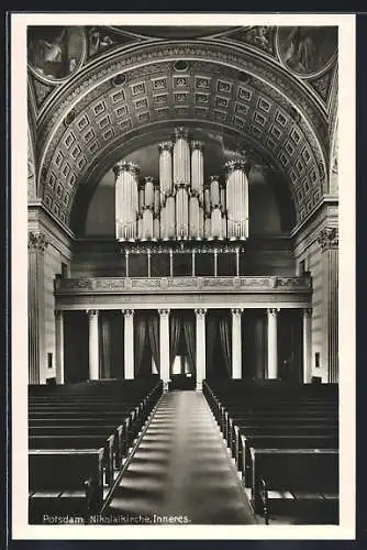AK Potsdam, Inneres der Nikolaikirche