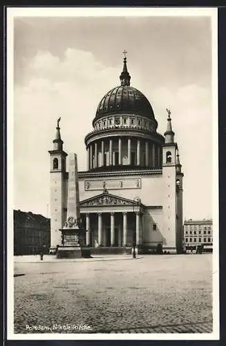 AK Potsdam, Blick zur Nikolaikirche