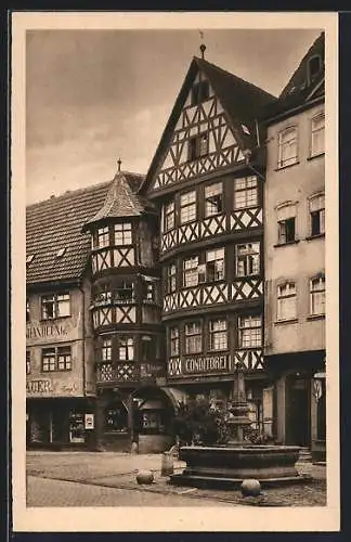 AK Wertheim / Main, Am Marktplatz