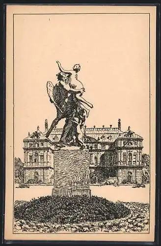 Künstler-AK Dresden, Die Rampische Gasse