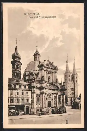 AK Würzburg, Dom und Neumünsterkirche